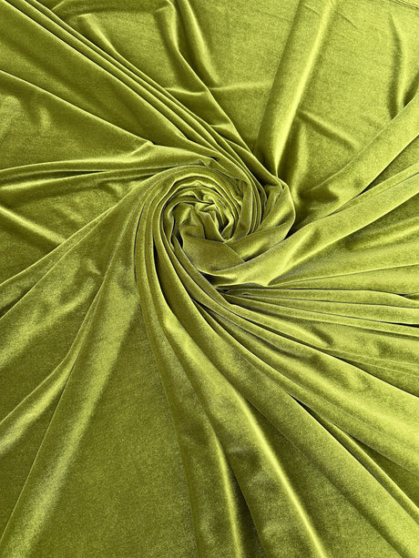 Stretch Velvet Olive