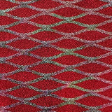 Nylon Spandex Diamond Shape Double Foggy Foil Fabric
