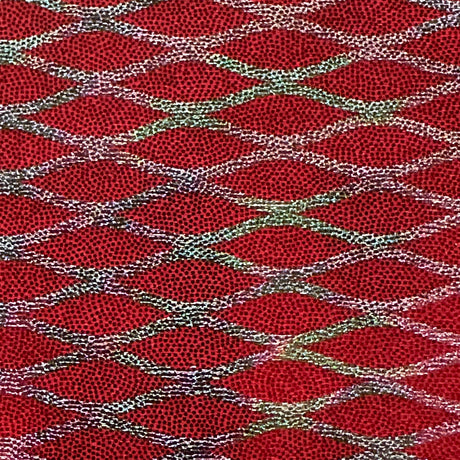 Nylon Spandex Diamond Shape Double Foggy Foil Fabric