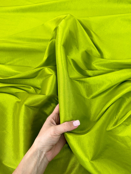 Stretch Taffeta Lime Green