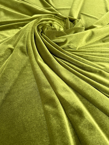 Stretch Velvet Olive