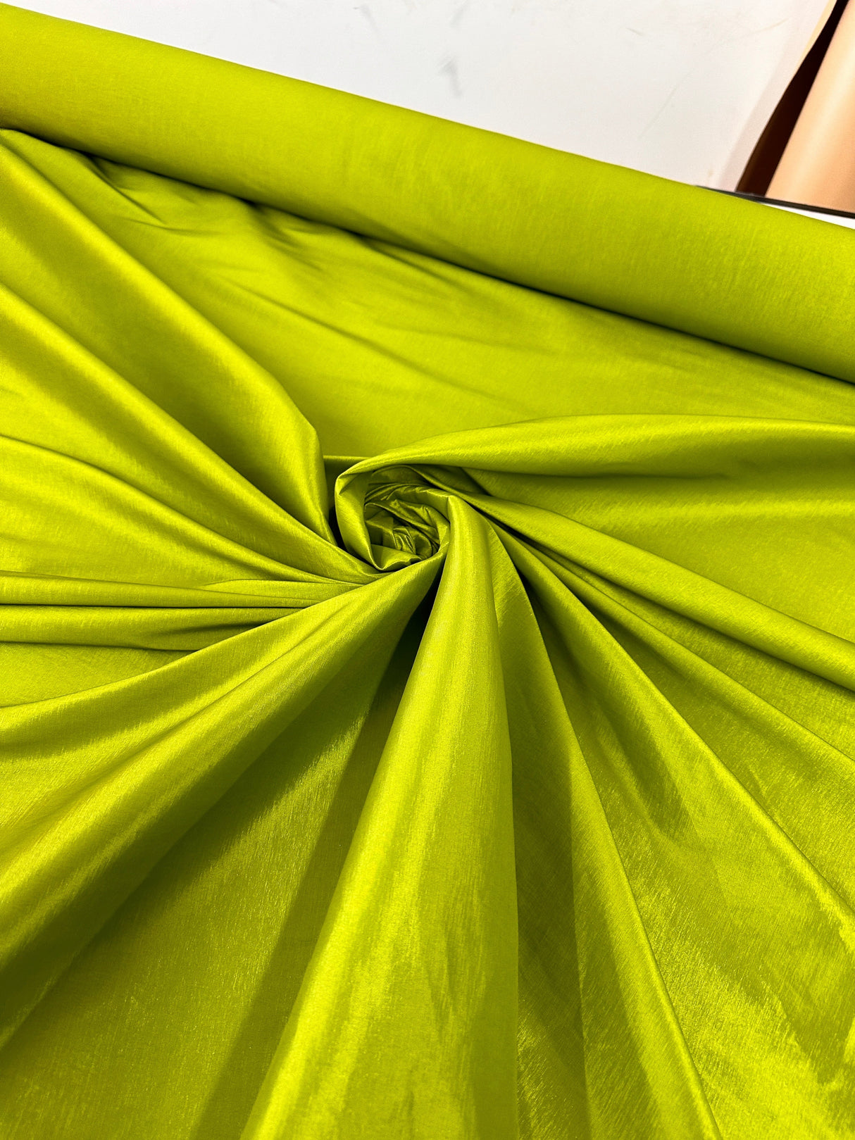 Stretch Taffeta Lime Green