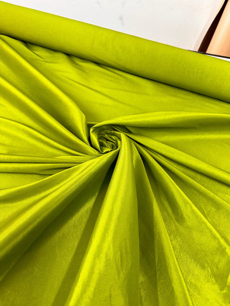Stretch Taffeta Lime Green