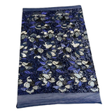 Stretch Sequins Floral Fabric Multicolor