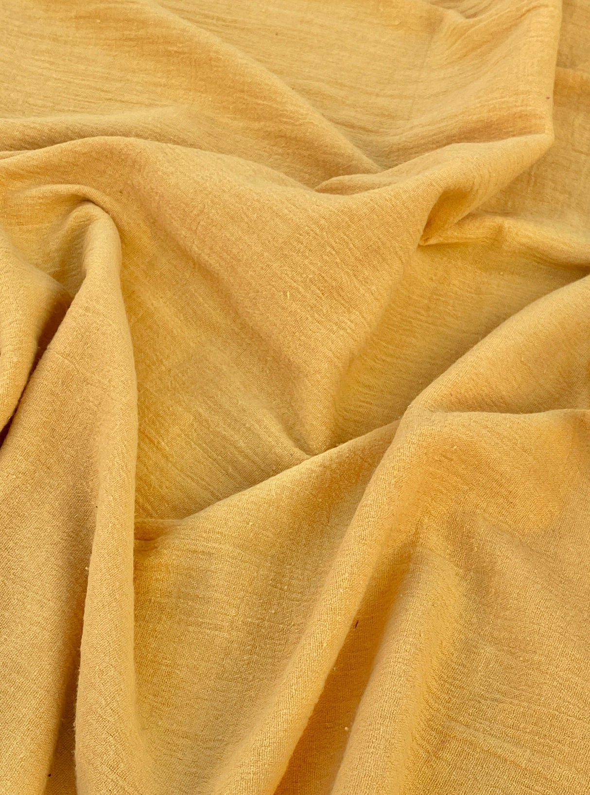 Gold Crinkle Cotton Gauze