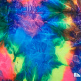 Tie Dye Stretch Velvet Fabric - 4-Way Stretch, 60" Width, 360 GSM (1 Yard)