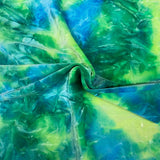Tie Dye Stretch Velvet Fabric - 4-Way Stretch, 60" Width, 360 GSM (1 Yard)