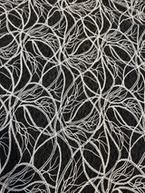 Stretch Sequin Embroidered Mesh