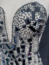 Black Rhinestone Bodice Appliqué