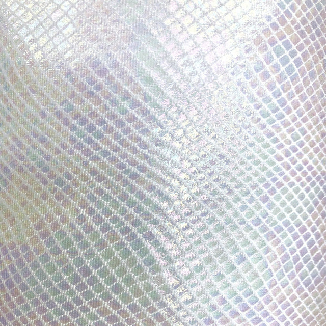 Venom Iridescent Snakeskin Stretch Velvet Spandex Fabric - 90 Percent Polyester 10 Percent Spandex, 4-Way Stretch, 60" Width (1 Yard)