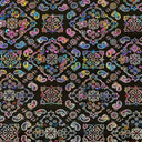 Bandana Paisley Print Nylon Spandex Fabric - Paisley Print, 60" Width (1 Yard)