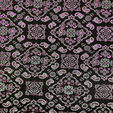 Bandana Paisley Print Nylon Spandex Fabric - Paisley Print, 60" Width (1 Yard)