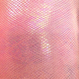 Venom Iridescent Snakeskin Stretch Velvet Spandex Fabric - 90 Percent Polyester 10 Percent Spandex, 4-Way Stretch, 60" Width (1 Yard)