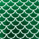 Metallic Jersey Polyester Fabric Green Mermaid Foil 60"