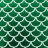 Metallic Jersey Polyester Fabric Green Mermaid Foil 60"
