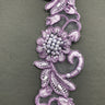 Beaded Corded Lace Trimming 2" Polyester Organza