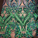 Stretch Sequins Fabric Catina Damask