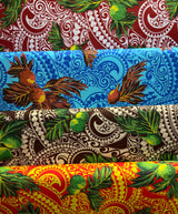 Longan Poly Cotton Fabric - Traditional Tattoo Background, 45" Width (1 Yard)