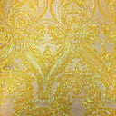 Stretch Sequins Fabric Catina Damask