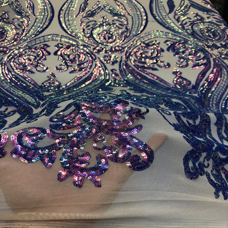 Stretch Sequins Fabric Catina Damask