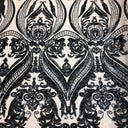 Stretch Sequins Fabric Catina Damask