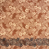 Polynesian Hibiscus & Plumeria Flowers Poly-Cotton Fabric - Traditional Tattoo Single Border, 45" Width (1 Yard)