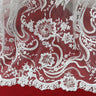 Beaded Corded Bridal Lace Fabric 52" Wide