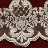 Beaded Lace Trimming on Polyester Organza