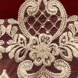 Beaded Lace Trimming on Polyester Organza