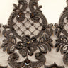 Beaded Lace Trimming on Polyester Organza
