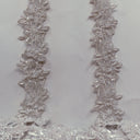 Beaded Lace Trimming on Polyester Organza