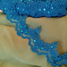 Beaded Corded Lace Trim Organza