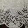 Beaded Lace Fabric on Polyester Net Mesh