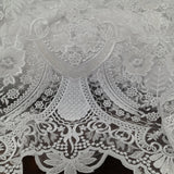 1 Yard Luxurious Beaded Lace Fabric Embroidered on Premium Polyester Mesh 51