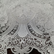 Beaded Lace Fabric on Polyester Net Mesh