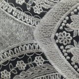 1 Yard Beaded Lace Fabric Embroidered 100 Percent Polyester Net Mesh 51 inch Width