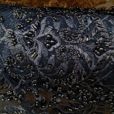Beaded Embroidered Lace Mesh