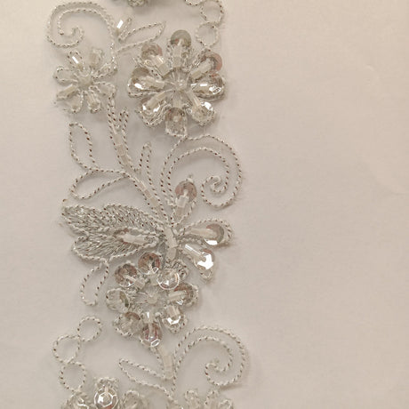 Beaded Corded Lace Trim