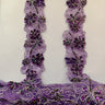 Beaded Corded Lace Trim on Polyester Organza