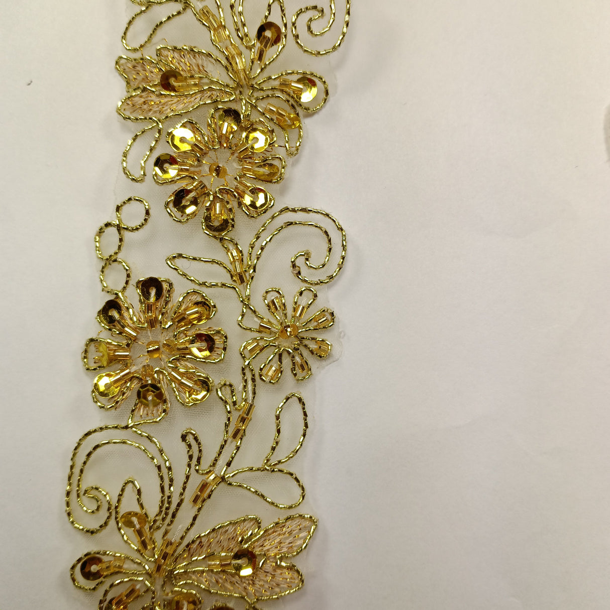 Beaded Corded Lace Trim