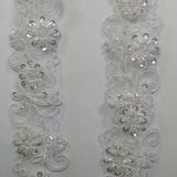 Beaded Corded Lace Trim