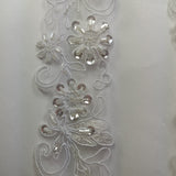 Beaded Corded Lace Trim