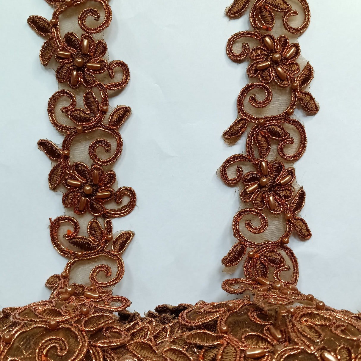 Beaded Corded Lace Trimming