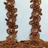 Beaded Corded Lace Trimming 1.5"