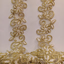 Beaded Corded Lace Trimming 1.5"