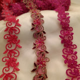 Beaded Corded Lace Trimming 1.5"