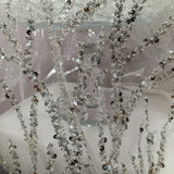 Beaded Sequined Lace Fabric