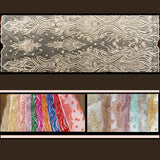 Beaded Lace Fabric on Polyester Net Mesh