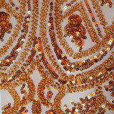 Beaded Embroidered Lace Mesh