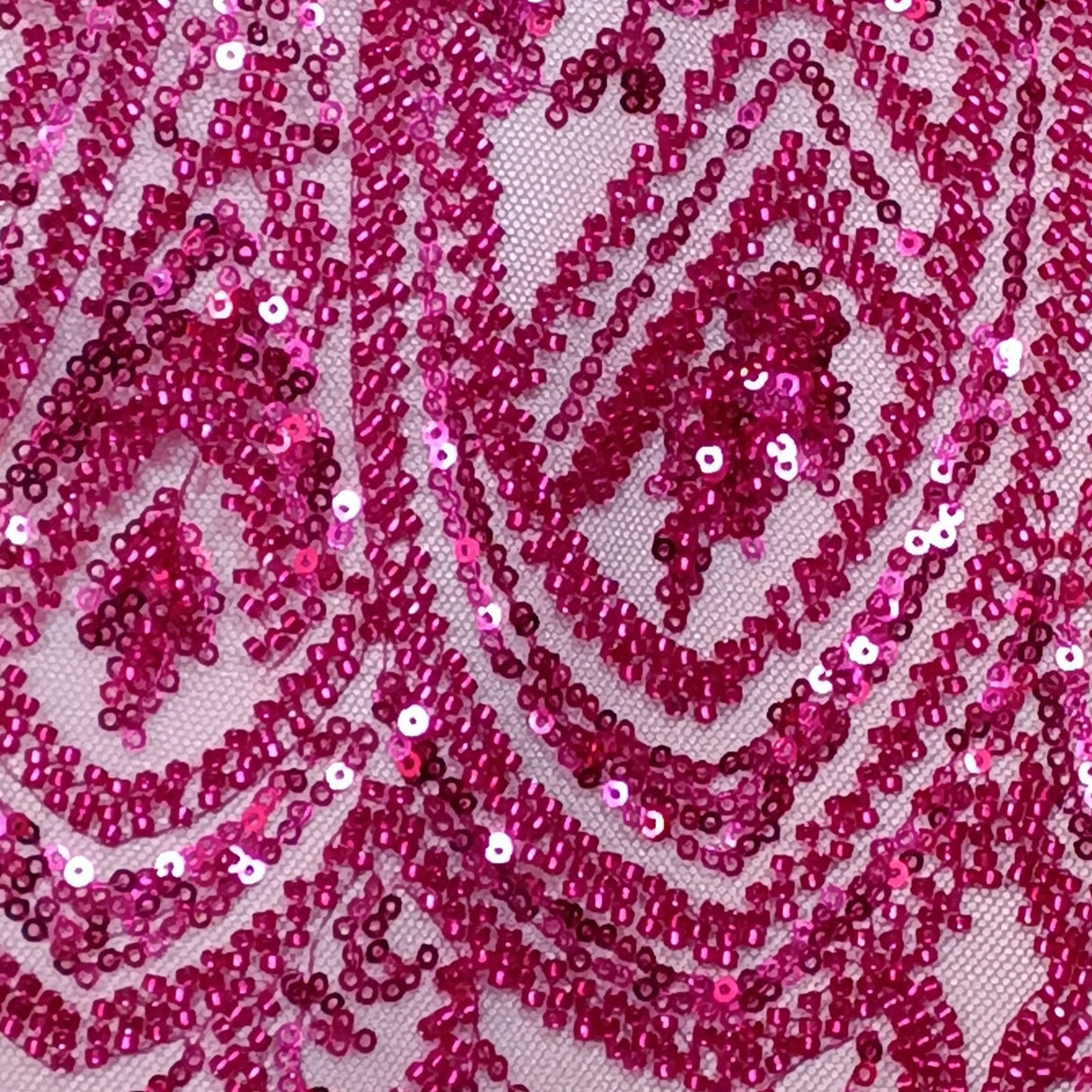Beaded Embroidered Lace Mesh